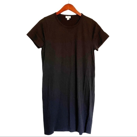 J. CREW Factory NWOT Cotton T Shirt Dress Size Medium in Black - Picture 9 of 10